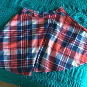 plaid skater skirt